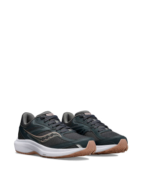 Женские кроссовки Saucony синие тканевые - фото 1 - Miraton