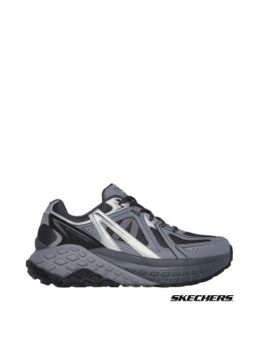Мужские кроссовки Skechers из искусственной кожи серые - фото  - Miraton