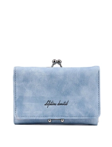 Жіночий гаманець MIRATON з екошкіри блакитний - фото  - Miraton