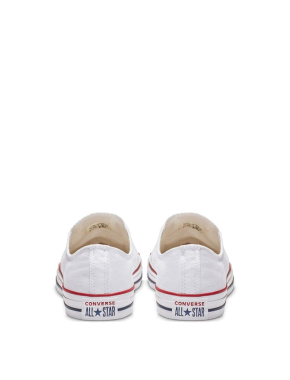 Жіночі кеди Converse Chuck Taylor All Star тканинні білі - фото 5 - Miraton