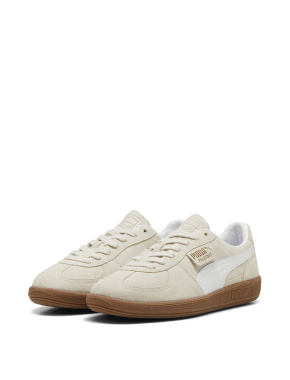Мужские кеды PUMA Palermo Sneakers замшевые молочного цвета - фото 3 - Miraton