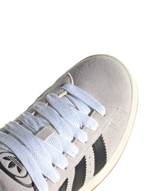 Женские кеды Adidas Campus замшевые черные - фото 6 - Miraton
