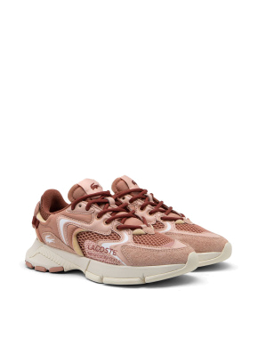 Женские кроссовки Lacoste L003 Neo велюровые розовые - фото 2 - Miraton
