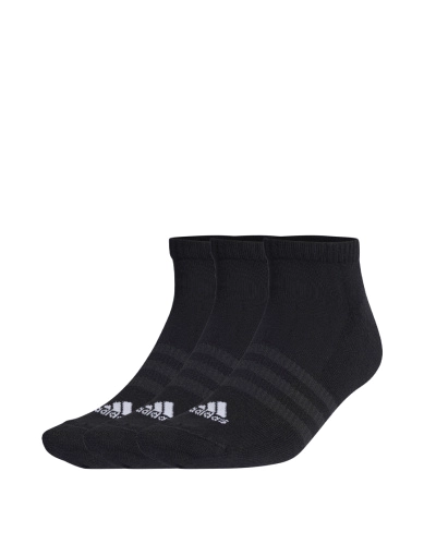 Короткие носки Adidas тканевые черные фото 1