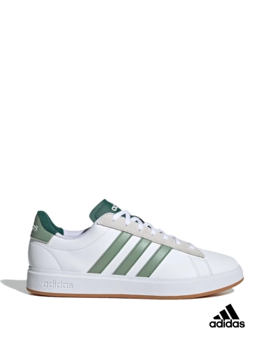 Чоловічі кеди Adidas Grand Court 20 із штучної шкіри білі (JH8690) фото 1