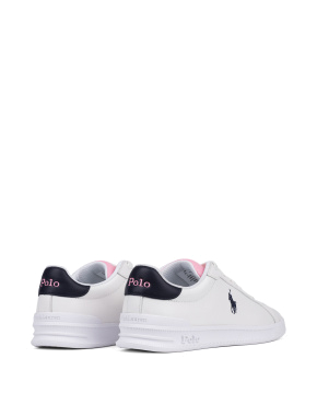 Женские кроссовки Polo Ralph Lauren кожаные белые - фото 3 - Miraton