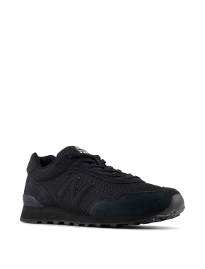 Чоловічі кросівки New Balance 515 замшеві чорні - фото 3 - Miraton