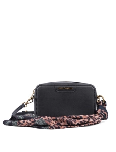 Женская сумка camera bag Just Cavalli из экокожи черная - фото  - Miraton