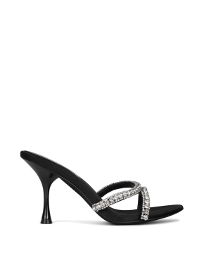 Жіночі сабо JEFFREY CAMPBELL з екошкіри чорні - фото 1 - Miraton