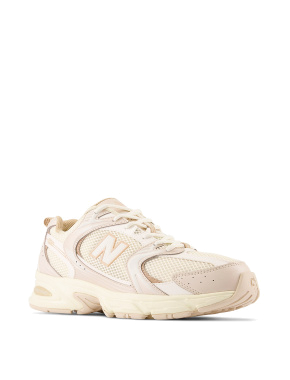 Женские кроссовки New Balance 530 тканевые бежевые - фото 3 - Miraton