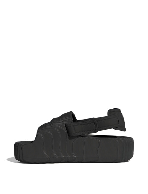 Женские сандалии Adidas Adilette 22 XLG резиновые черные - фото 2 - Miraton