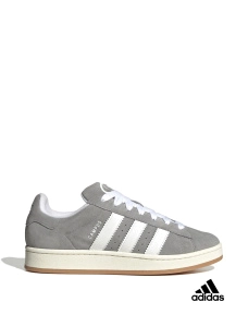 Мужские кеды Adidas Campus замшевые серые - фото  - Miraton