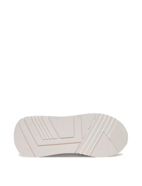 Женские кроссовки Guess текстильные белые - фото 4 - Miraton