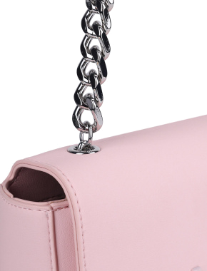 Жіноча сумка крос-боді Love Moschino з екошкіри молочного кольору - фото 5 - Miraton