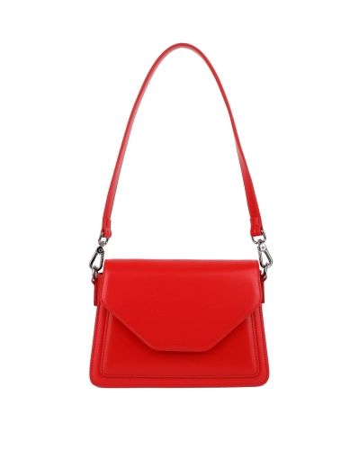 Женская сумка кросс-боди MIRATON кожаная красная фото 1