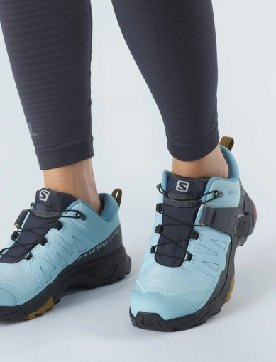 Жіночі кросівки Salomon X ULTRA 4 GTX W Cryst блакитні фото 1
