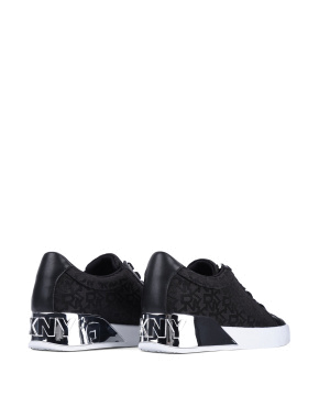 Женские кеды DKNY кожаные черные - фото 4 - Miraton