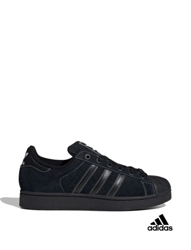Чоловічі кеди Adidas Superstar II замшеві чорні (JH5470) фото 1