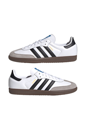 Женские кеды Adidas Samba кожаные разноцветные - фото 4 - Miraton