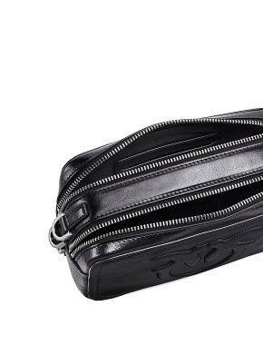 Женская сумка camera bag Pinko кожаная черная - фото 4 - Miraton