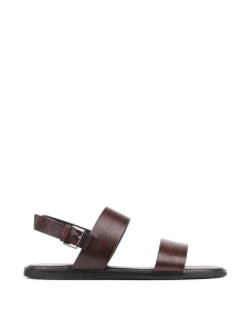Мужские сандалии Miguel Miratez кожаные коричневые - фото  - Miraton