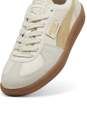 Жіночі кеди PUMA Palermo Lth Sneakers замшеві молочного кольору - фото 4 - Miraton