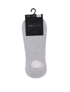Чоловічі шкарпетки короткі MIRATON бавовняні сірі - фото  - Miraton