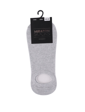 Чоловічі шкарпетки короткі MIRATON бавовняні сірі - фото 1 - Miraton