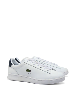 Мужские кеды Lacoste POWERCOURT 224 кожаные белые - фото 2 - Miraton