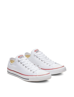 Женские кеды Converse Chuck Taylor All Star тканевые белые - фото 2 - Miraton
