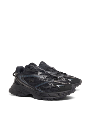 Мужские кроссовки Lacoste L003 Neo кожаные черные - фото 2 - Miraton