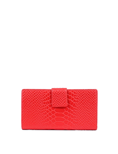 Жіночий гаманець MIRATON шкіряний червоний фото 1