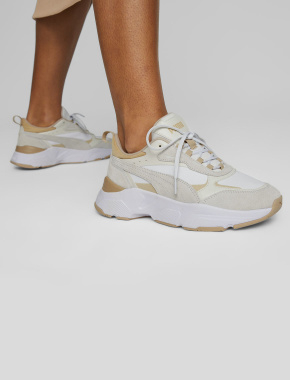 Женские кроссовки PUMA Cassia Mix из искусственной кожи белые - фото 7 - Miraton