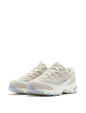 Жіночі кросівки Skechers шкіряні бежеві - фото 3 - Miraton