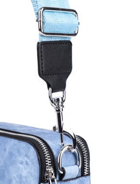 Жіноча сумка camera bag MIRATON з екошкіри блакитна - фото 4 - Miraton