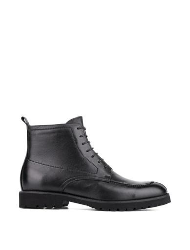 Мужские черные кожаные ботинки фото 1