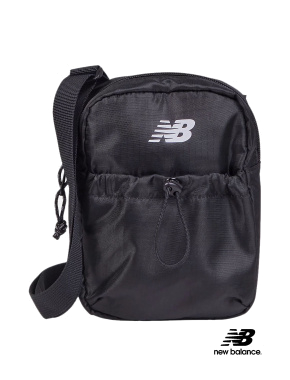Чоловіча сумка New Balance чорна з логотипом. - фото 1 - Miraton
