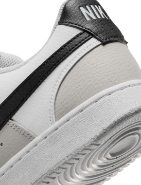 Мужские кеды Nike Court Vision Low кожаные серые - фото 8 - Miraton