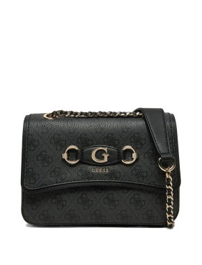 Жіноча сумка крос-боді Guess з екошкіри бежева з ланцюжком - фото 1 - Miraton