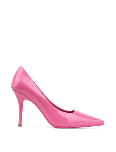 Жіночі туфлі човники MIRATON рожеві лакові фото 1
