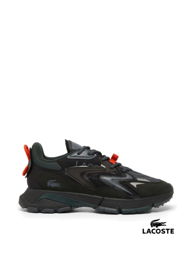 Мужские кроссовки Lacoste L003 Neo Trainers велюровые черные фото 1
