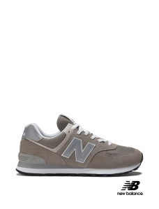 Чоловічі кросівки New Balance 574 замшеві сірі - фото  - Miraton