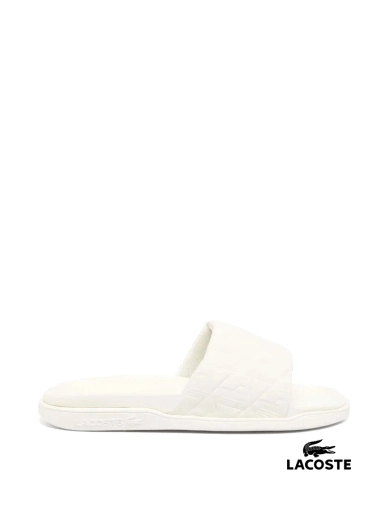 Чоловічі шльопанці Lacoste гумові бежеві (49CMA002453S) фото 1