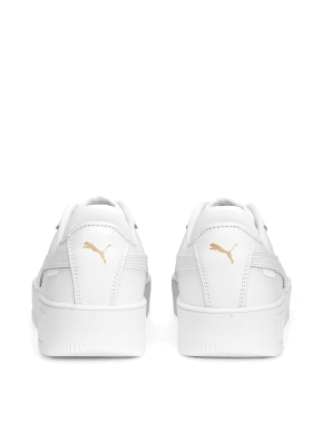 Женские кеды PUMA Carina Street Sneakers Women из искусственной кожи белые - фото 3 - Miraton