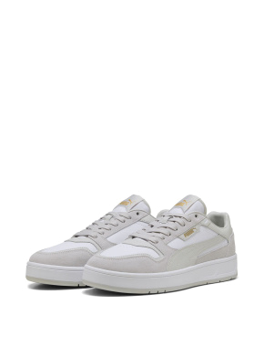 Мужские кеды PUMA Court Classic Suede Sneakers замшевые серые - фото 3 - Miraton