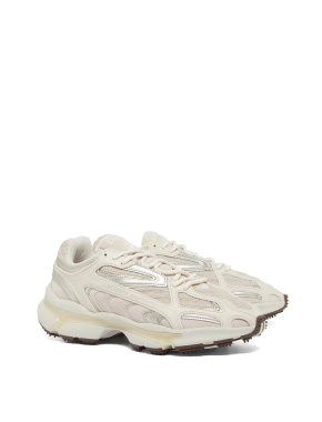 Мужские кроссовки Lacoste L003 Neo кожаные бежевые - фото 2 - Miraton