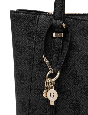 Женская сумка тоут Guess из экокожи серая - фото 6 - Miraton