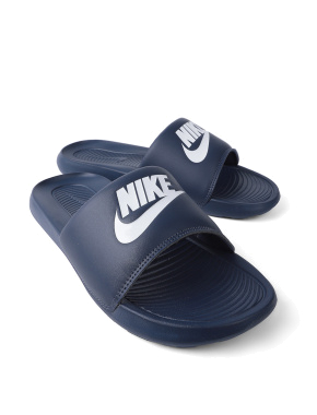 Мужские шлепанцы Nike VICTORI ONE резиновые синие - фото 5 - Miraton