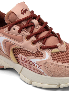 Женские кроссовки Lacoste L003 Neo велюровые розовые - фото 6 - Miraton