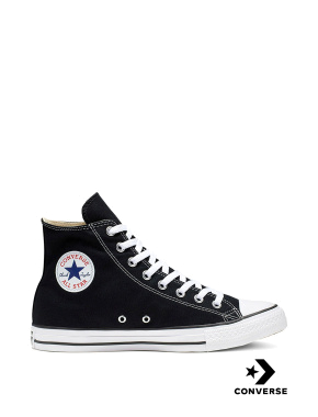 Жіночі кеди Converse Chuck Taylor All Star Hi тканинні чорні - фото 1 - Miraton